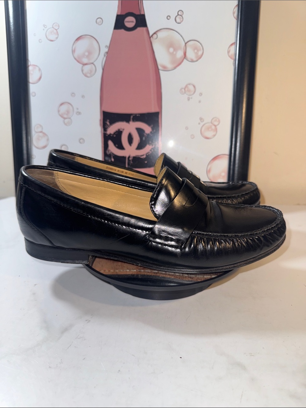 Cole Haan Monroe Black Leather Penny Loafers - Women’s Size 9.5M
